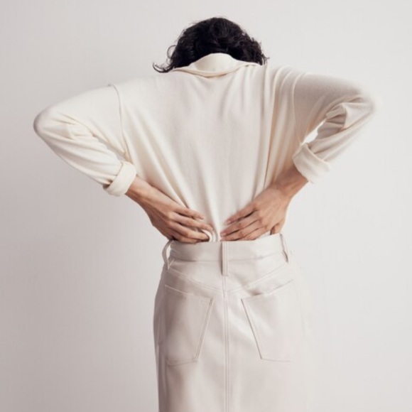 Madewell Faux Leather Mini Skirt - Picture 3 of 12